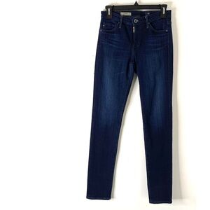 AG Adriano Goldschmied Prima Mid-Rise Cigarette Jeans Dark Wash